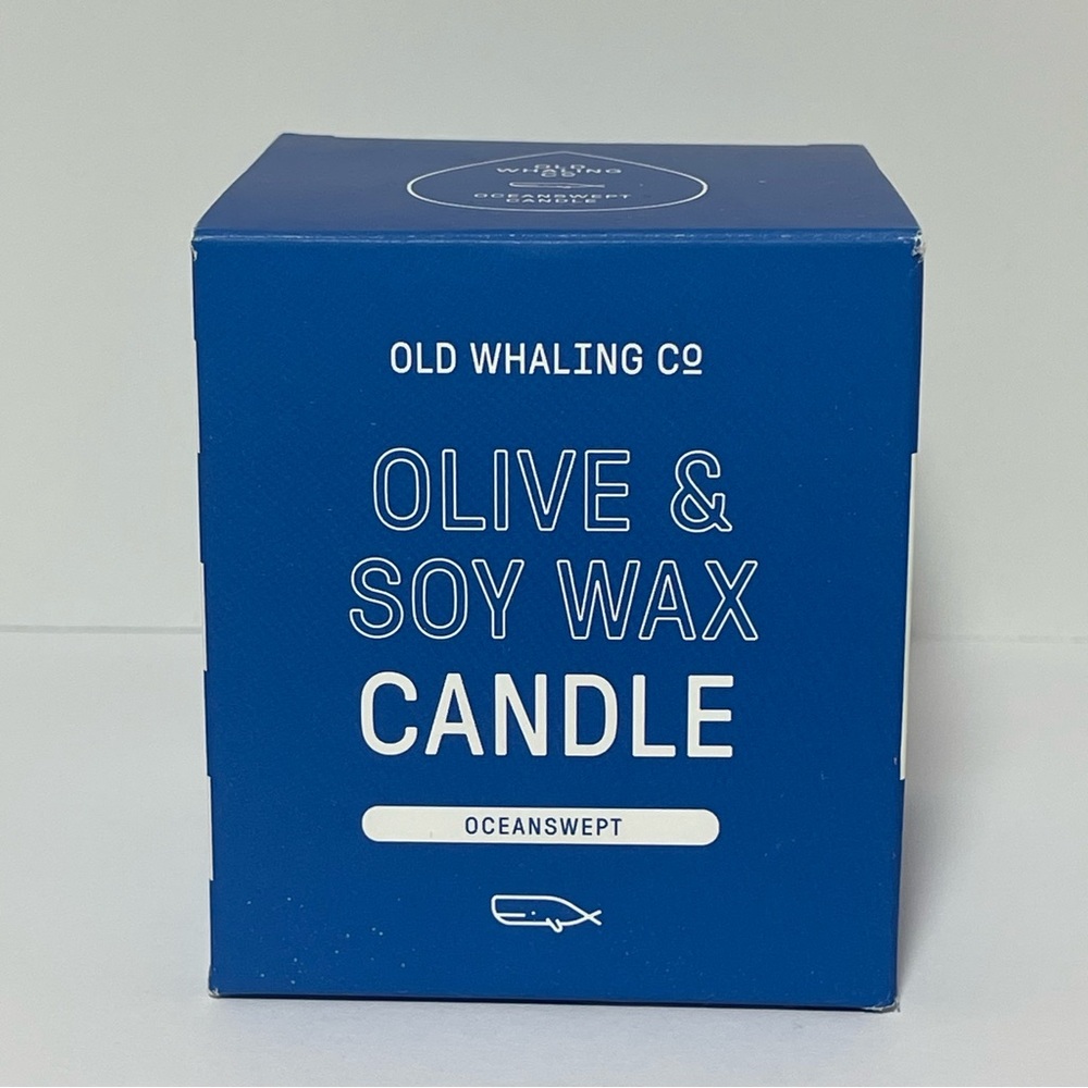 Old Whaling Co New In Box Oceanswept Candle Refreshing Lemon Woody Scent 12 oz